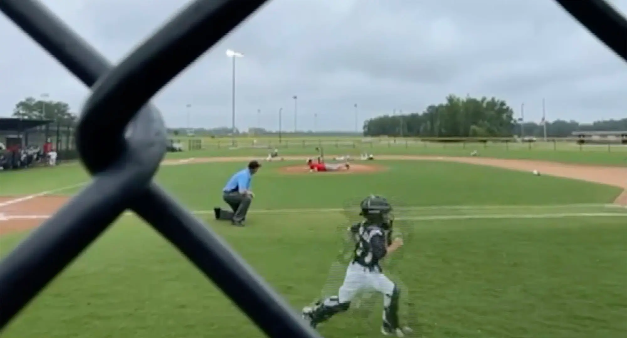 Kid running from field