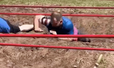 double amputee does mud course