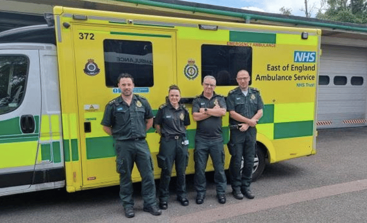 paramedics who helped save the patient